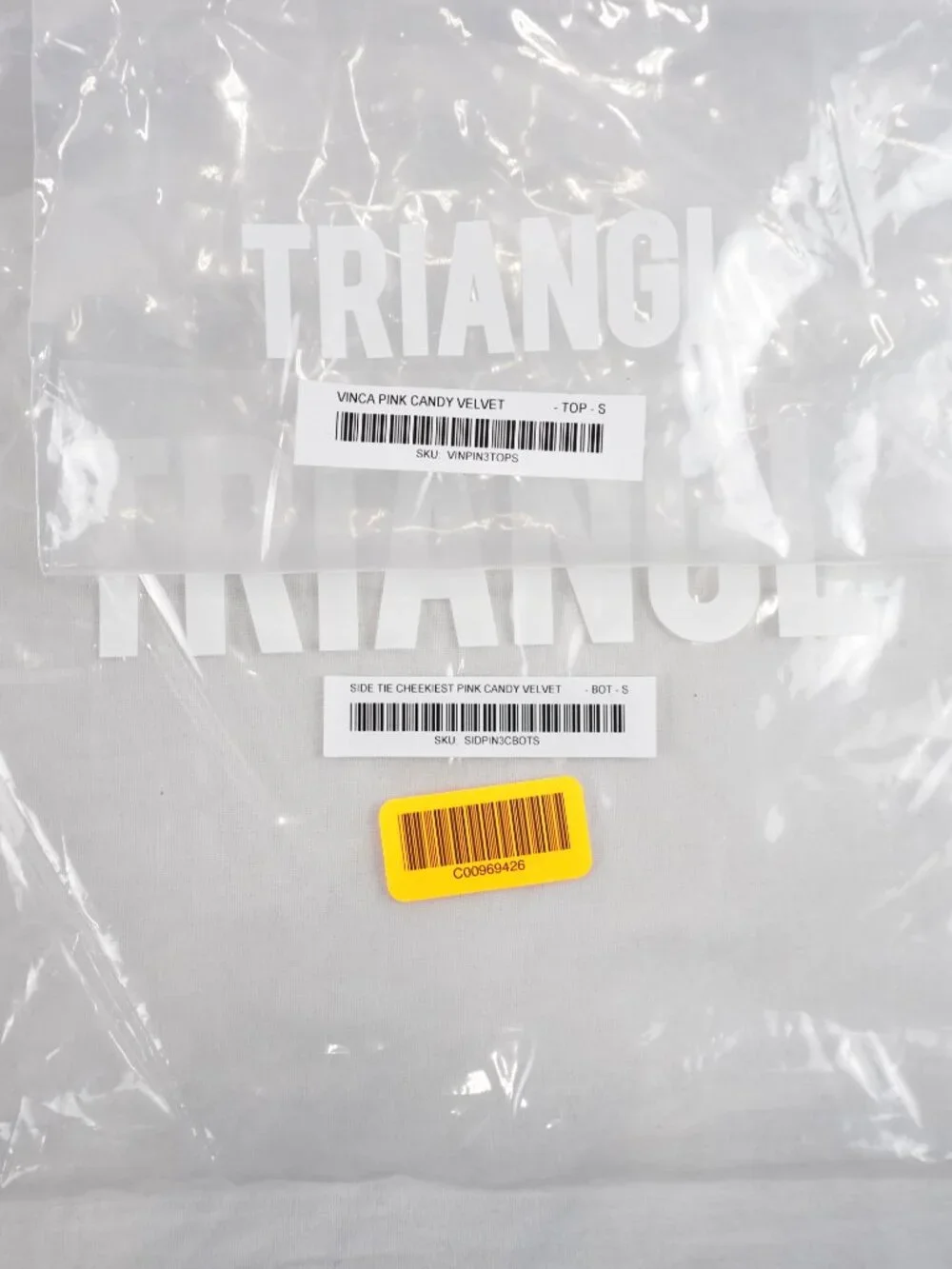 triangl swimwear velvet triangle